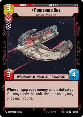 Punishing One, Dengar's Jumpmaster - Foil (Shadows of the Galaxy)(SHD-137/262)(U)