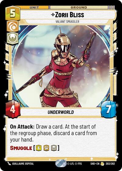 Zorii Bliss, Valiant Smuggler - Foil (Shadows of the Galaxy)(SHD-203/262)(R)