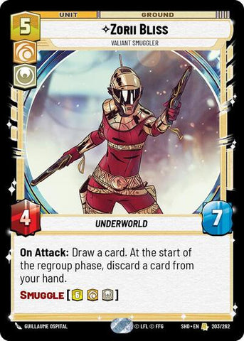 Zorii Bliss, Valiant Smuggler (Shadows of the Galaxy)(SHD-203/262)(R)