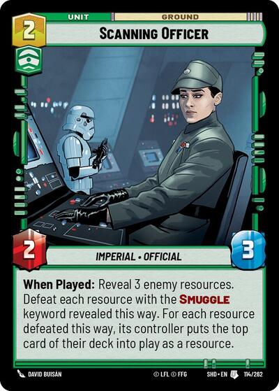Scanning Officer (Shadows of the Galaxy)(SHD-114/262)(U)
