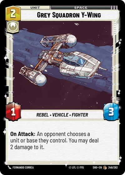 Grey Squadron Y-Wing - Foil (Shadows of the Galaxy)(SHD-246/262)(C)