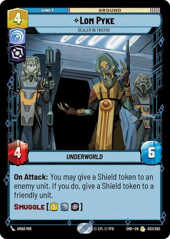 Lom Pyke, Dealer in Truths - Foil (Shadows of the Galaxy)(SHD-032/262)(R)