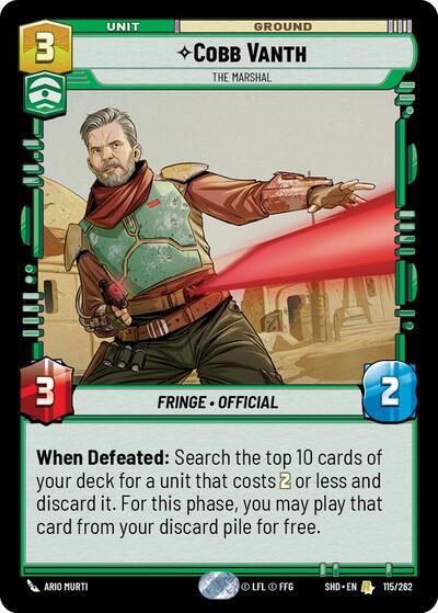 Cobb Vanth, The Marshal (Shadows of the Galaxy)(SHD-115/262)(R)