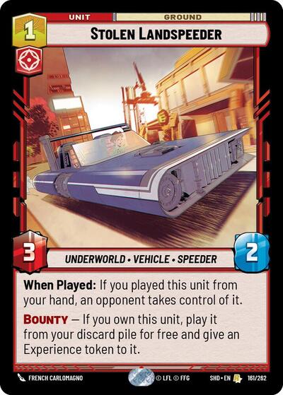 Stolen Landspeeder (Shadows of the Galaxy)(SHD-161/262)(R)