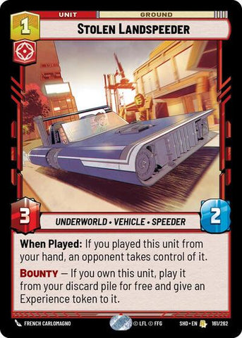 Stolen Landspeeder (Shadows of the Galaxy)(SHD-161/262)(R)