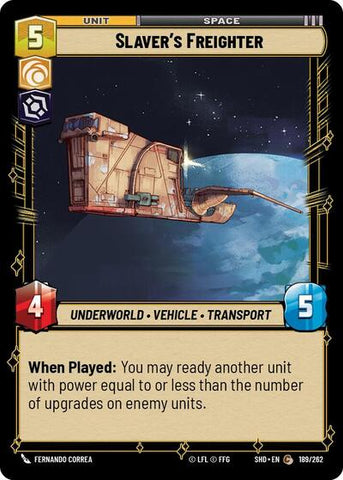 Slaver's Freighter (Shadows of the Galaxy)(SHD-189/262)(C)