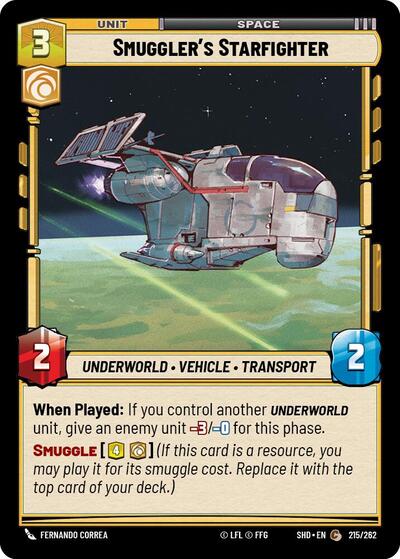Smuggler's Starfighter (Shadows of the Galaxy)(SHD-215/262)(C)
