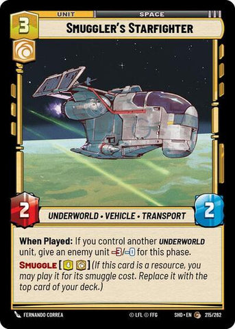 Smuggler's Starfighter - Foil (Shadows of the Galaxy)(SHD-215/262)(C)