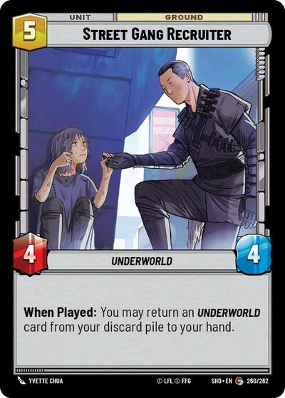 Street Gang Recruiter - Foil (Shadows of the Galaxy)(SHD-260/262)(C)