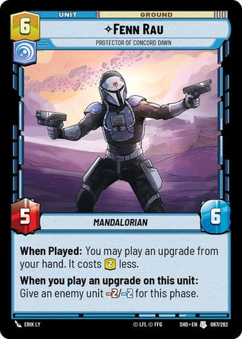 Fenn Rau, Protector of Concord Dawn - Foil (Shadows of the Galaxy)(SHD-067/262)(U)
