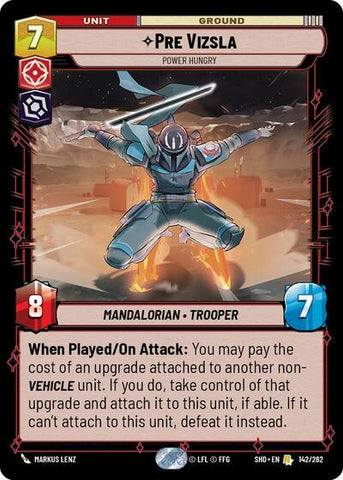 Pre Vizsla, Power Hungry - Foil (Shadows of the Galaxy)(SHD-142/262)(R)