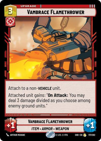 Vambrace Flamethrower - Foil (Shadows of the Galaxy)(SHD-177/262)(R)