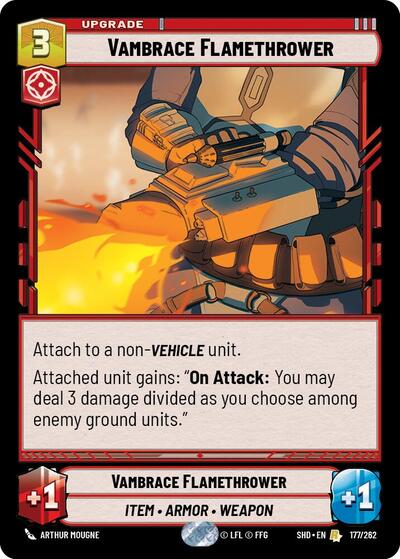Vambrace Flamethrower (Shadows of the Galaxy)(SHD-177/262)(R)