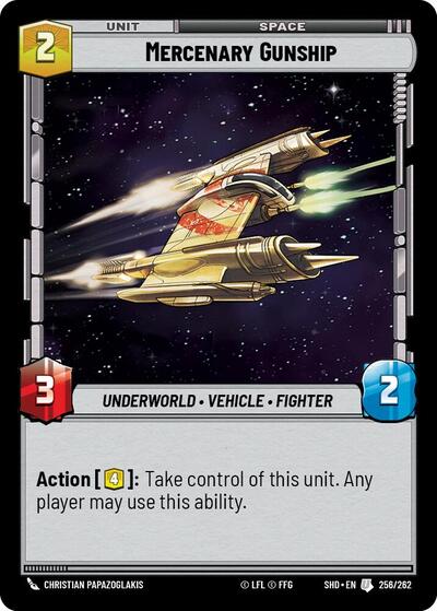 Mercenary Gunship (Shadows of the Galaxy)(SHD-256/262)(U)