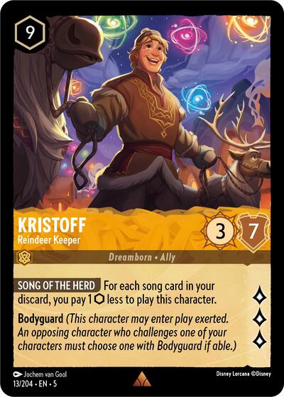 Kristoff - Reindeer Keeper - Cold Foil (Shimmering Skies)(5-013/204)(R)
