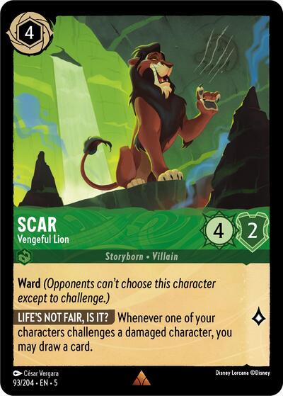 Scar - Vengeful Lion (Shimmering Skies)(5-093/204)(R)