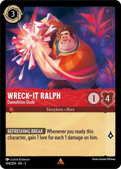 Wreck-It Ralph - Demolition Dude - Cold Foil (Shimmering Skies)(5-104/204)(R)