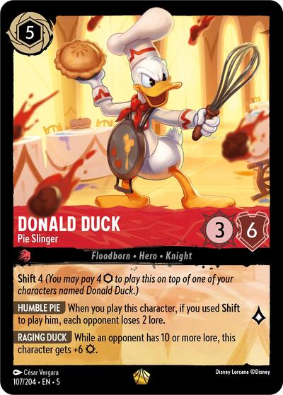 Donald Duck - Pie Slinger - Cold Foil (Shimmering Skies)(5-107/204)(L)