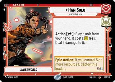 Han Solo, Worth the Risk (Shadows of the Galaxy)(SHD-013/262)(C)