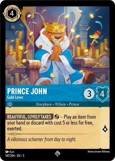 Prince John - Gold Lover (Shimmering Skies)(5-147/204)(SR)