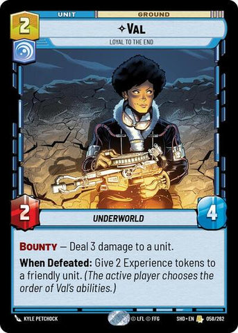 Val, Loyal to the End - Foil (Shadows of the Galaxy)(SHD-058/262)(R)