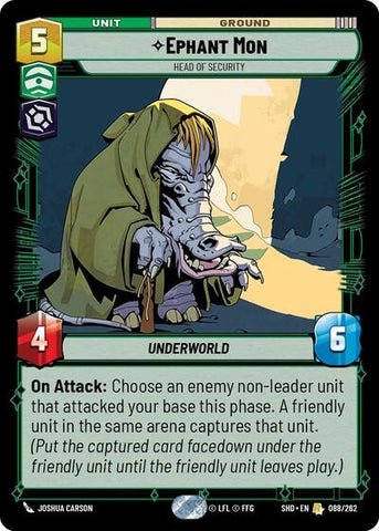 Ephant Mon, Head of Security - Foil (Shadows of the Galaxy)(SHD-088/262)(R)