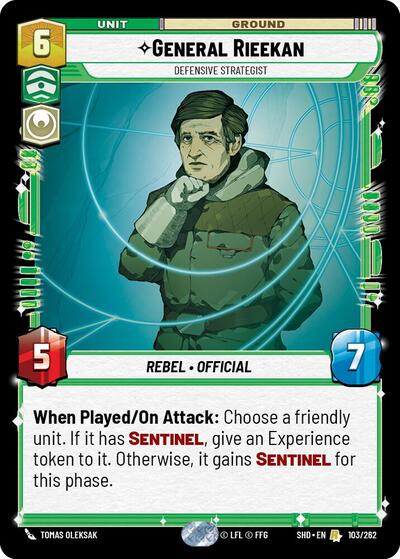 General Rieekan, Defensive Strategist - Foil (Shadows of the Galaxy)(SHD-103/262)(R)