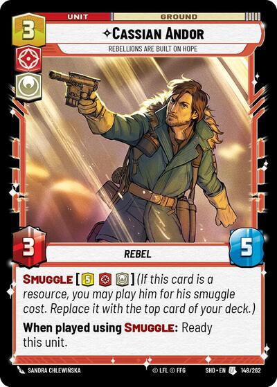 Cassian Andor, Rebellions Are Built On Hope - Foil (Shadows of the Galaxy)(SHD-148/262)(U)