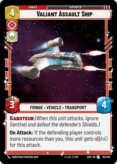 Valiant Assault Ship (Shadows of the Galaxy)(SHD-151/262)(U)