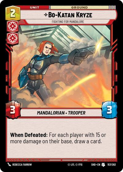 Bo-Katan Kryze, Fighting For Mandalore - Foil (Shadows of the Galaxy)(SHD-157/262)(U)