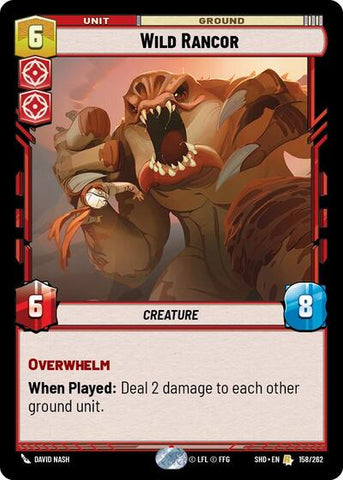Wild Rancor - Foil (Shadows of the Galaxy)(SHD-158/262)(R)