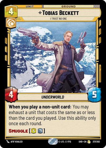 Tobias Beckett, I Trust No One - Foil (Shadows of the Galaxy)(SHD-217/262)(R)