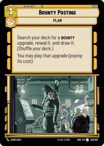 Bounty Posting - Foil (Shadows of the Galaxy)(SHD-228/262)(U)