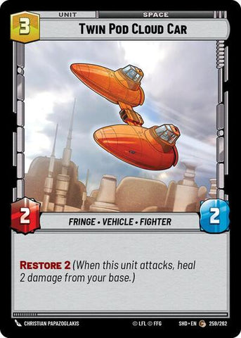 Twin Pod Cloud Car (Shadows of the Galaxy)(SHD-259/262)(C)