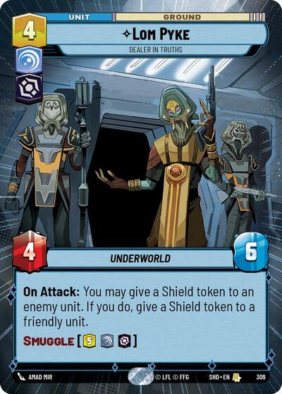 Lom Pyke, Dealer in Truths - Hyperspace - Foil (Shadows of the Galaxy)(SHD-309/522)(R)