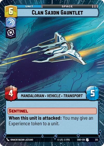 Clan Saxon Gauntlet - Hyperspace - Foil (Shadows of the Galaxy)(SHD-312/522)(U)