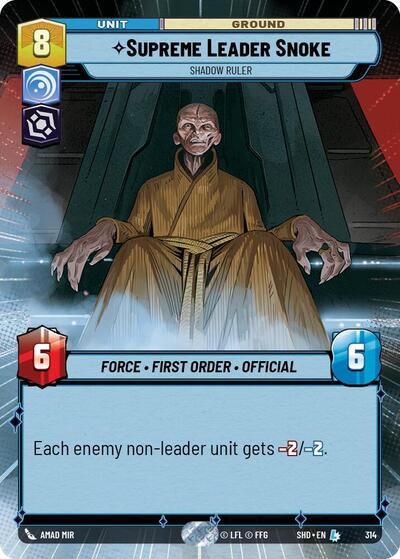 Supreme Leader Snoke, Shadow Ruler - Hyperspace (Shadows of the Galaxy)(SHD-314/522)(L)