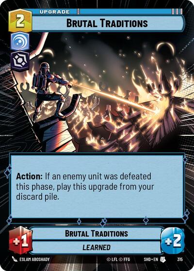 Brutal Traditions - Hyperspace - Foil (Shadows of the Galaxy)(SHD-315/522)(U)