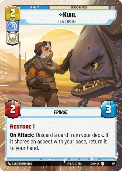 Kuiil, I Have Spoken - Hyperspace - Foil (Shadows of the Galaxy)(SHD-317/522)(U)
