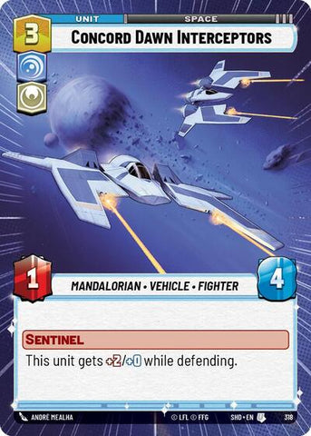 Concord Dawn Interceptors - Hyperspace - Foil (Shadows of the Galaxy)(SHD-318/522)(U)