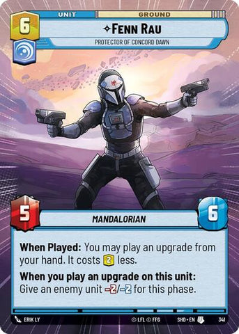 Fenn Rau, Protector of Concord Dawn - Hyperspace - Foil (Shadows of the Galaxy)(SHD-341/522)(U)