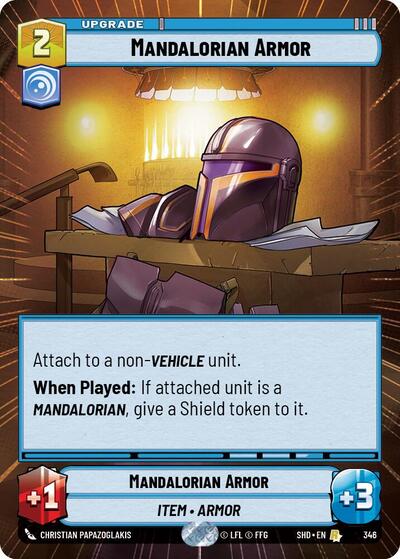 Mandalorian Armor - Hyperspace - Foil (Shadows of the Galaxy)(SHD-346/522)(R)
