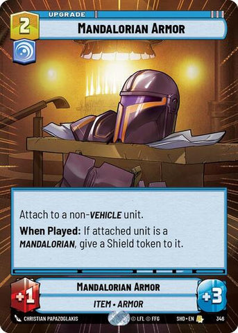 Mandalorian Armor - Hyperspace - Foil (Shadows of the Galaxy)(SHD-346/522)(R)