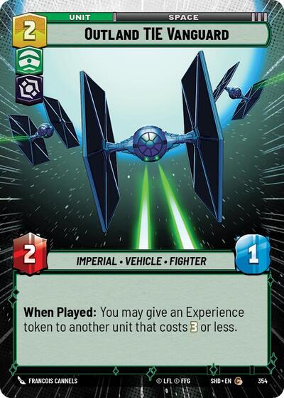 Outland TIE Vanguard - Hyperspace (Shadows of the Galaxy)(SHD-354/522)(C)