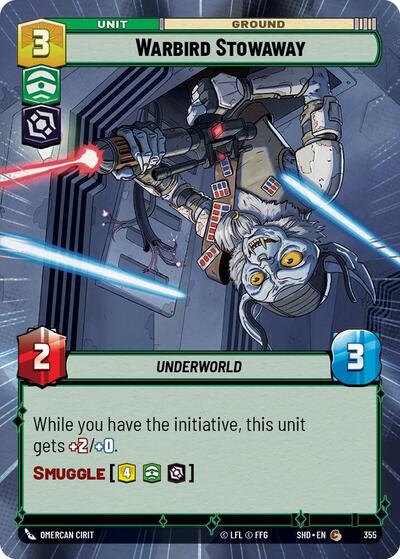 Warbird Stowaway - Hyperspace - Foil (Shadows of the Galaxy)(SHD-355/522)(C)