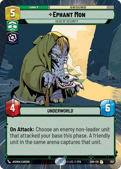 Ephant Mon, Head of Security - Hyperspace - Foil (Shadows of the Galaxy)(SHD-357/522)(R)