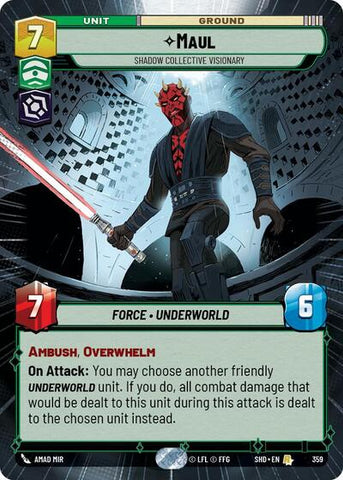 Maul, Shadow Collective Visionary - Hyperspace - Foil (Shadows of the Galaxy)(SHD-359/522)(R)