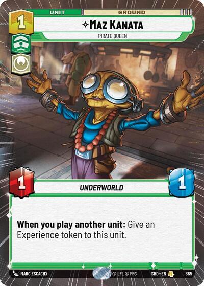 Maz Kanata, Pirate Queen - Hyperspace - Foil (Shadows of the Galaxy)(SHD-365/522)(R)