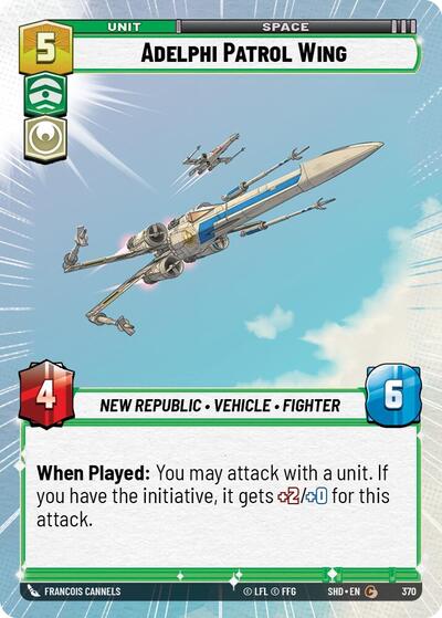 Adelphi Patrol Wing - Hyperspace - Foil (Shadows of the Galaxy)(SHD-370/522)(C)