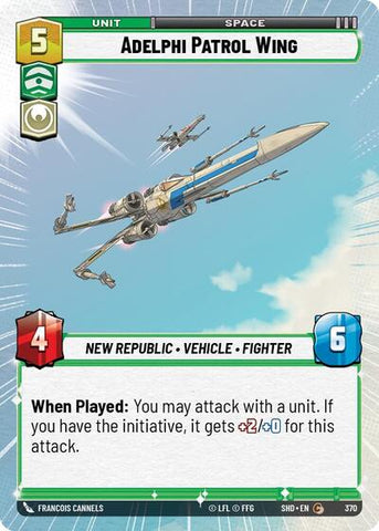 Adelphi Patrol Wing - Hyperspace - Foil (Shadows of the Galaxy)(SHD-370/522)(C)